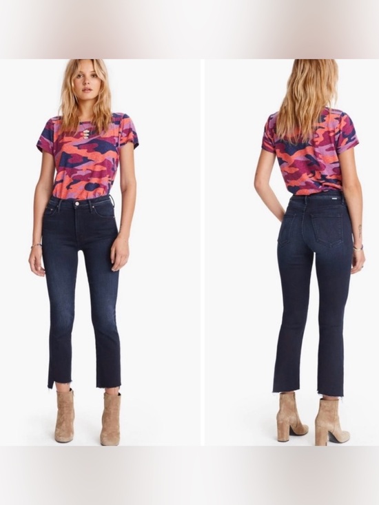 MOTHER Denim - MOTHER the Insider Crop Step Fray Jeans After Party Wash Size 28